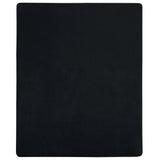 Jersey Fitted Sheets 2 pcs Black 140x200 cm Cotton