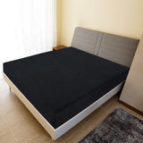 Jersey Fitted Sheets 2 pcs Black 140x200 cm Cotton