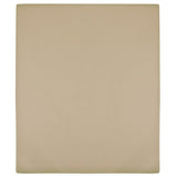 Jersey Fitted Sheet Taupe 90x200 cm Cotton