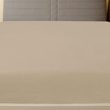 Jersey Fitted Sheet Taupe 90x200 cm Cotton