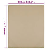 Jersey Fitted Sheets 2 pcs Taupe 100x200 cm Cotton