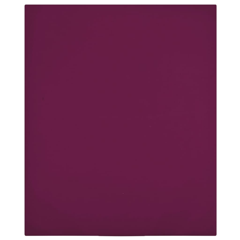 Jersey Fitted Sheets 2 pcs Bordeaux 180x200 cm Cotton