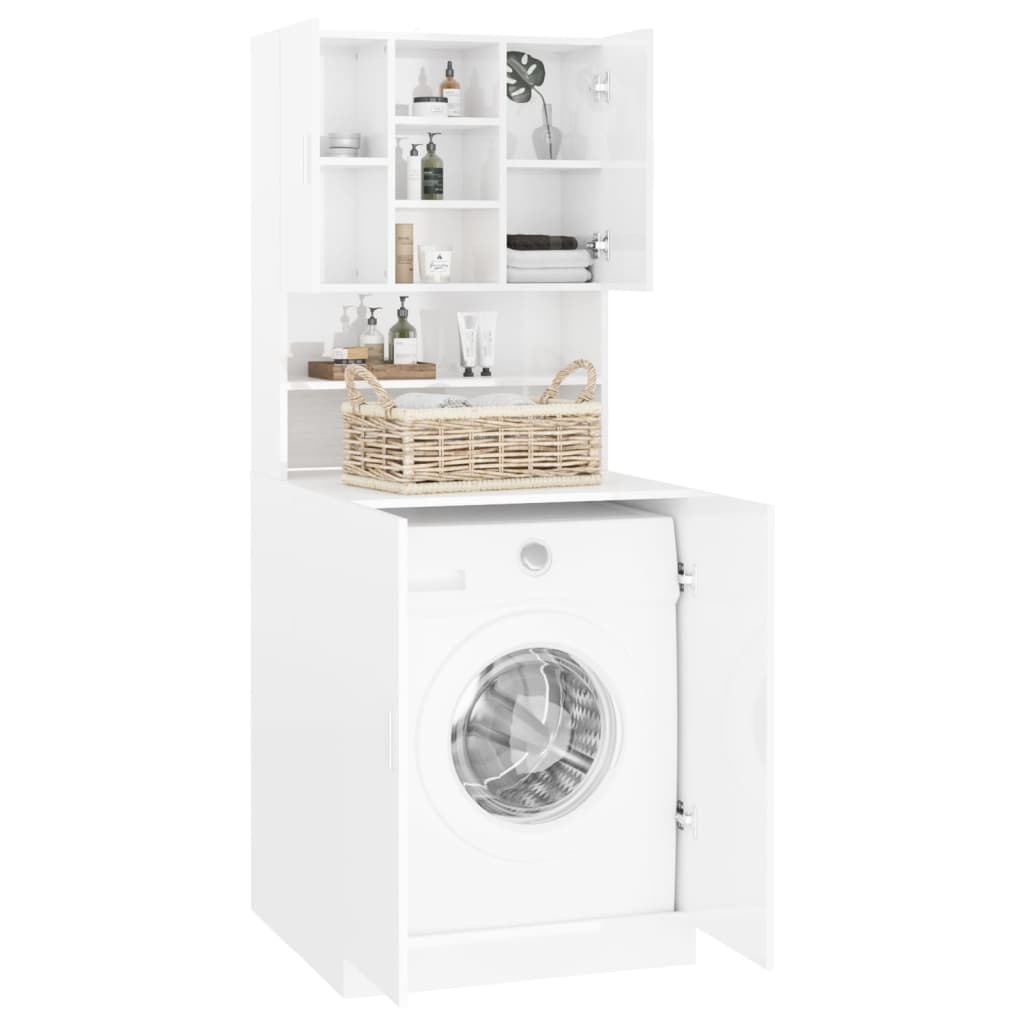 Washing Machine Cabinet High Gloss White