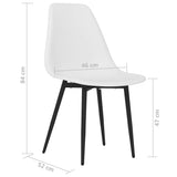 Dining Chairs 6 pcs White PP