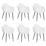 Dining Chairs 6 pcs White PP