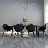 Dining Chairs 6 pcs Black PP