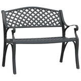 Garden Bench 102 cm Cast Aluminium Black