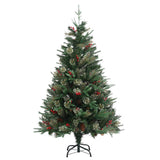 Christmas Tree with Pine Cones Green 120 cm PVC&PE