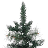 Artificial Christmas Tree with Stand Green and White 60 cm PVC