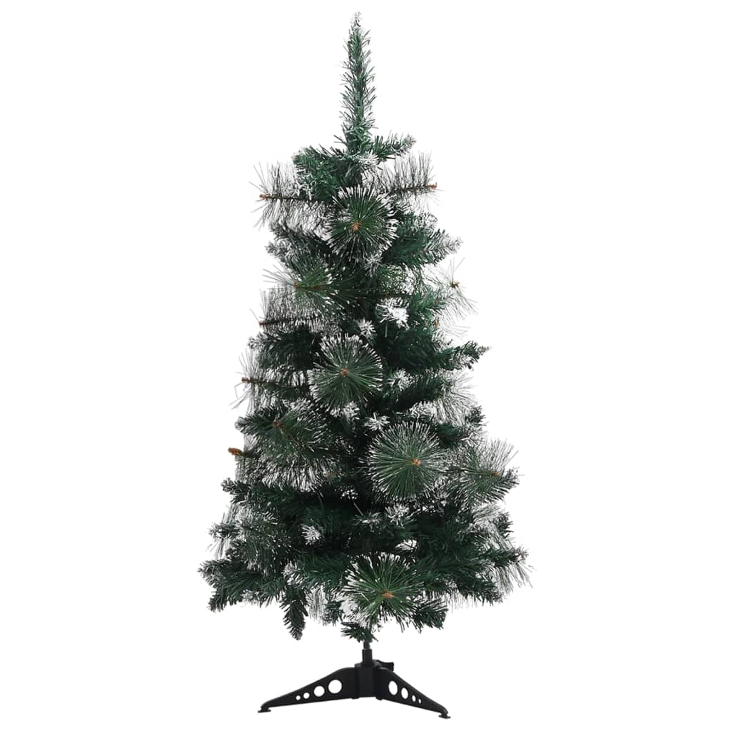 Artificial Christmas Tree with Stand Green and White 90 cm PVC