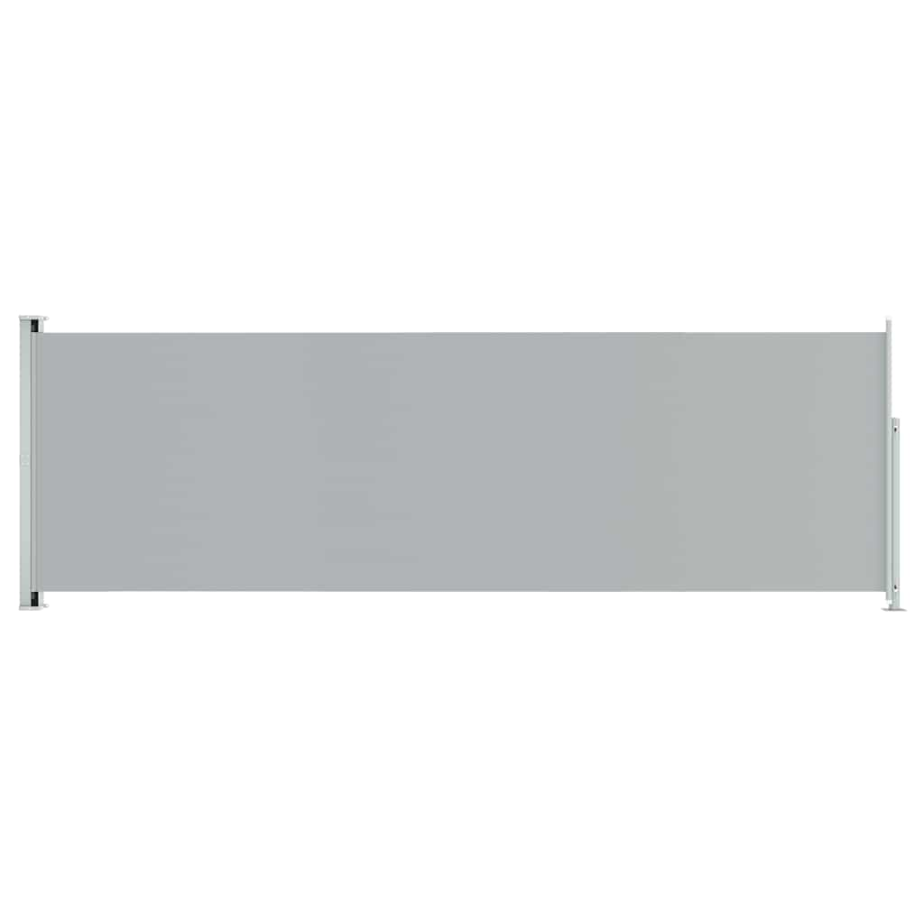 Patio Retractable Side Awning 200x600 cm Grey