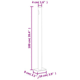 Retractable Side Awning Cream 160x1000 cm