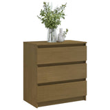 Bedside Cabinets 2 pcs Honey Brown 60x36x64 cm Solid Pinewood