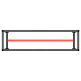 Work Bench Frame Matte Black and Matte Red 190x50x79 cm Metal