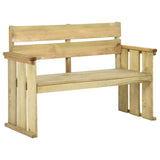 Garden Bench 121 cm Impregnated Pinewood