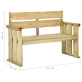 Garden Bench 121 cm Impregnated Pinewood