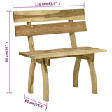 Garden Bench 110 cm Impregnated Pinewood