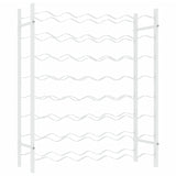 Wine Rack for 48 Bottles White Metal