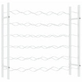 Wine Rack for 36 Bottles White Metal