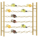 Wine Rack for 36 Bottles Gold Metal