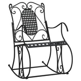 Rocking Bench 84 cm Black Steel