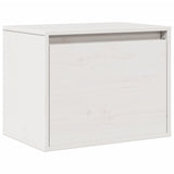 Wall Cabinet White 45x30x35 cm Solid Pinewood