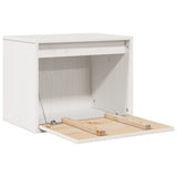 Wall Cabinet White 45x30x35 cm Solid Pinewood