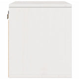 Wall Cabinet White 45x30x35 cm Solid Pinewood