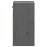 Wall Cabinets 2 pcs Grey 30x30x60 cm Solid Wood Pine