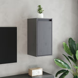 Wall Cabinets 2 pcs Grey 30x30x60 cm Solid Wood Pine