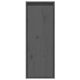 Wall Cabinets 2 pcs Grey 30x30x80 cm Solid Wood Pine