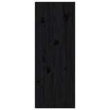 Wall Cabinets 2 pcs Black 30x30x80 cm Solid Wood Pine