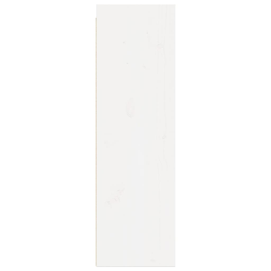 Wall Cabinet White 30x30x100 cm Solid Pinewood