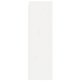 Wall Cabinet White 30x30x100 cm Solid Pinewood