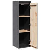 Wall Cabinets 2 pcs Grey 30x30x100 cm Solid Pinewood