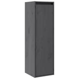 Wall Cabinets 2 pcs Grey 30x30x100 cm Solid Pinewood