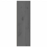 Wall Cabinets 2 pcs Grey 30x30x100 cm Solid Pinewood