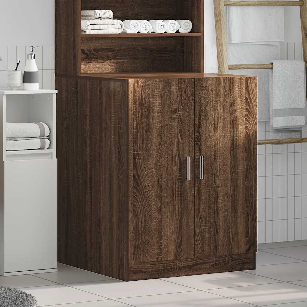 Washing Machine Cabinet Brown Oak 71x71.5x91.5 cm