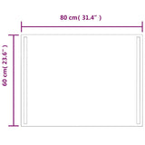 LED Bathroom Mirror 80x60 cm