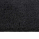 Washable Rug Soft Shaggy 160x230 cm Anti Slip Black