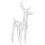 Christmas Reindeers 2 pcs Warm White 80 LEDs Acrylic