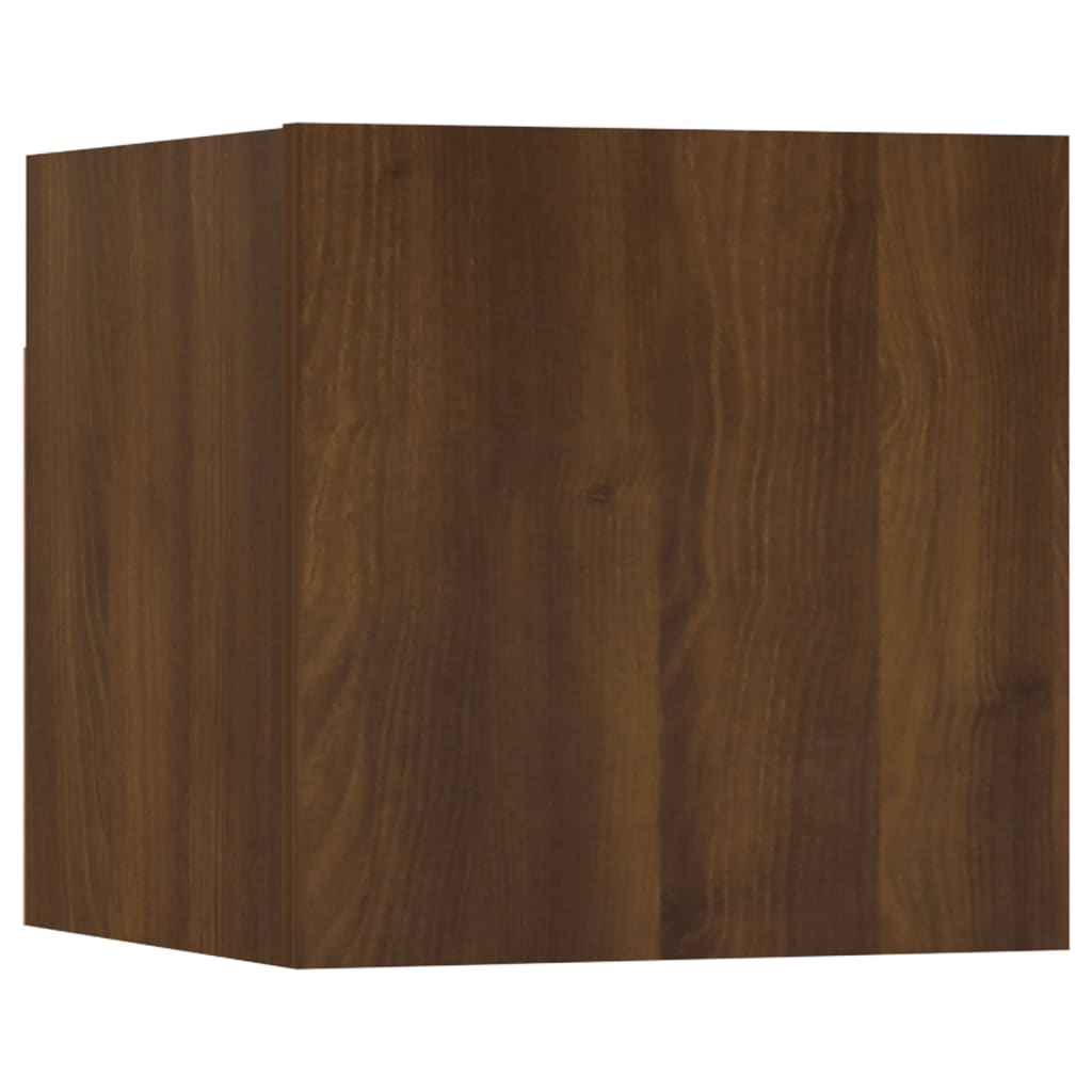 Wall Mounted TV Cabinet 2 pcs Brown Oak 30.5x30x30 cm