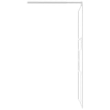 Walk-in Shower Wall 80x195 cm ESG Glass White