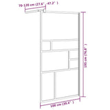 Walk-in Shower Wall 100x195 cm ESG Glass White