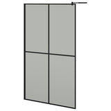 Walk-in Shower Screen 118x190 cm Dark Tempered Glass