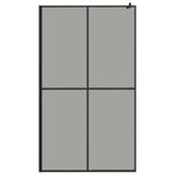 Walk-in Shower Screen 118x190 cm Dark Tempered Glass