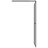 Walk-in Shower Screen 118x190 cm Dark Tempered Glass