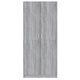 Wardrobe Grey Sonoma 80x50x180 cm Engineered Wood