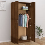 Wardrobe Brown Oak 90x50x200 cm Engineered Wood