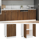 Bottom Cabinet Lyon Brown Oak 60x46x81.5 cm Engineered Wood